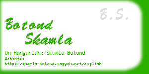 botond skamla business card